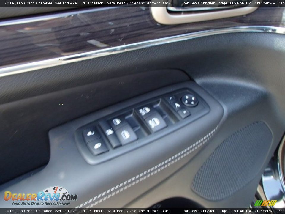 2014 Jeep Grand Cherokee Overland 4x4 Brilliant Black Crystal Pearl / Overland Morocco Black Photo #13