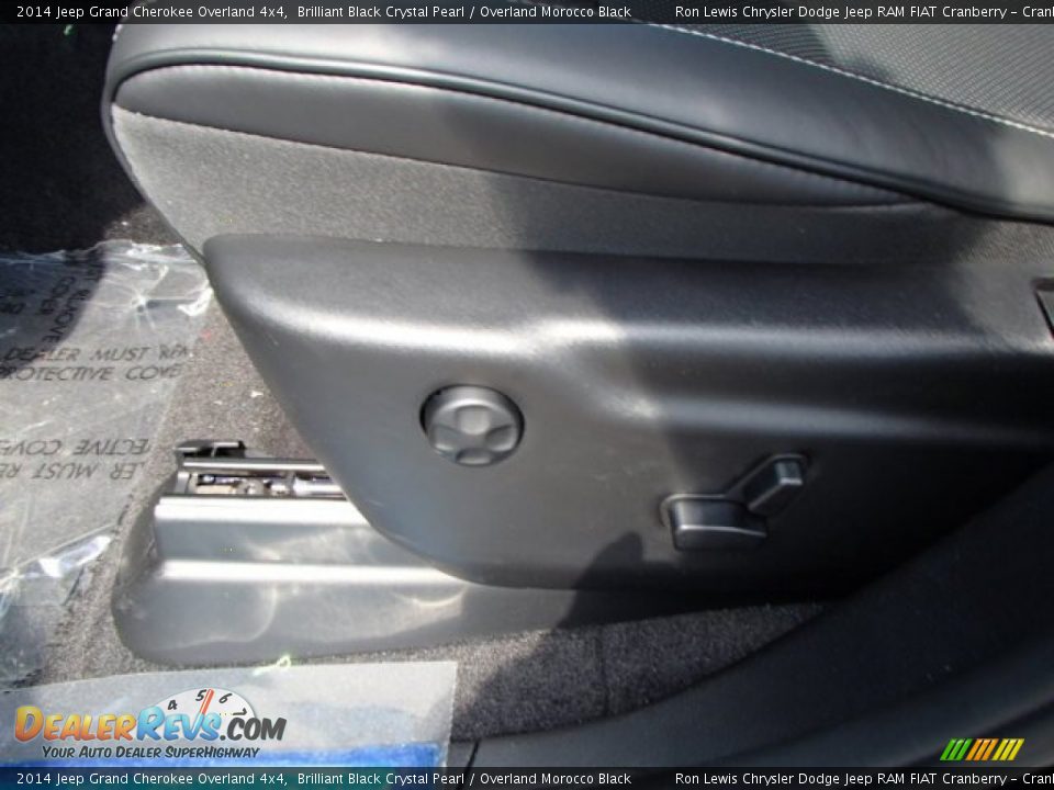 2014 Jeep Grand Cherokee Overland 4x4 Brilliant Black Crystal Pearl / Overland Morocco Black Photo #14