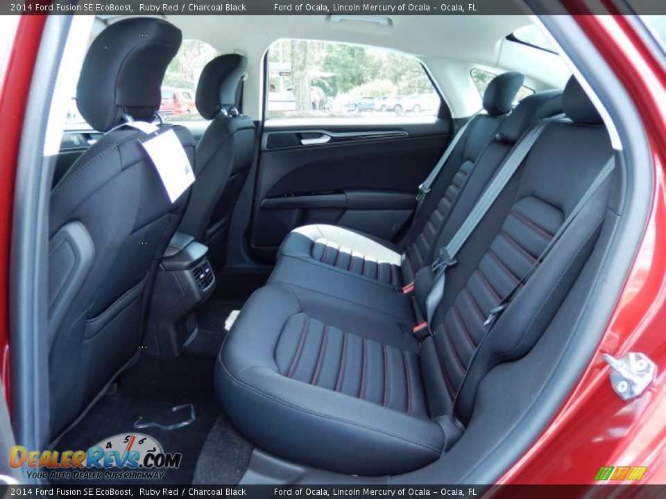 Rear Seat of 2014 Ford Fusion SE EcoBoost Photo #7