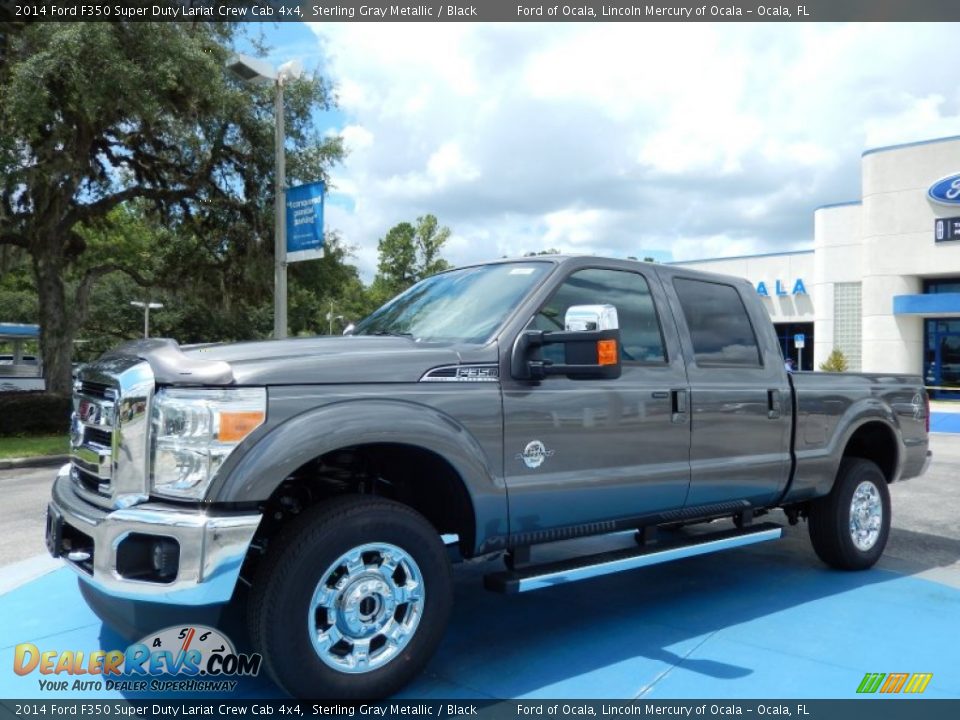 2014 Ford F350 Super Duty Lariat Crew Cab 4x4 Sterling Gray Metallic / Black Photo #1