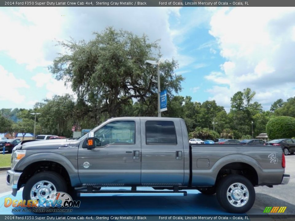Sterling Gray Metallic 2014 Ford F350 Super Duty Lariat Crew Cab 4x4 Photo #2