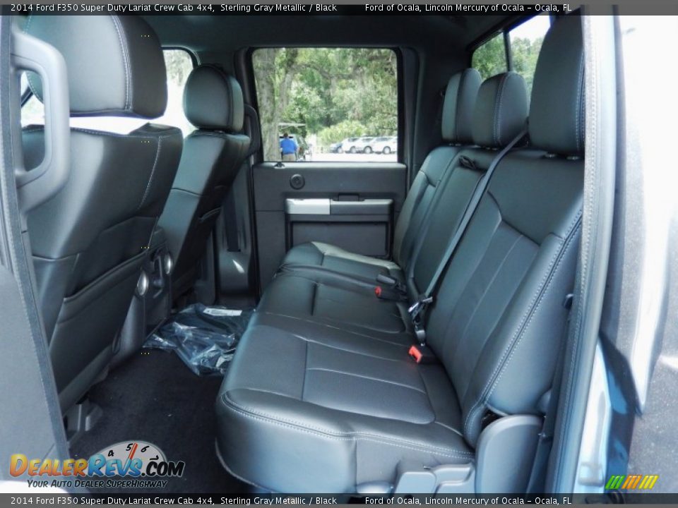 Rear Seat of 2014 Ford F350 Super Duty Lariat Crew Cab 4x4 Photo #7