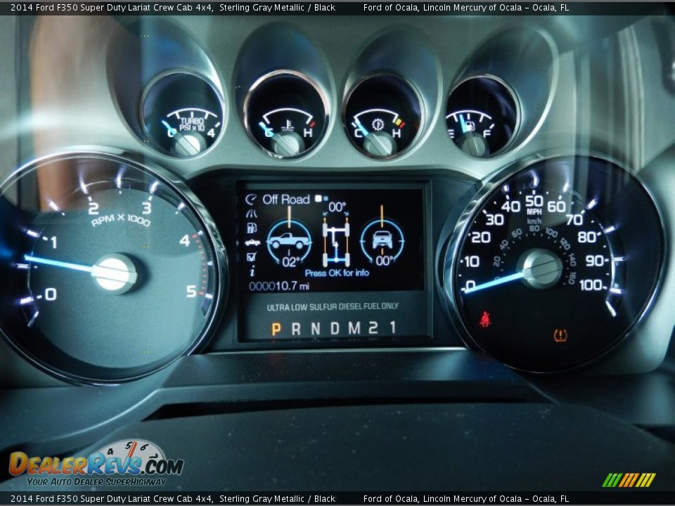 2014 Ford F350 Super Duty Lariat Crew Cab 4x4 Gauges Photo #9