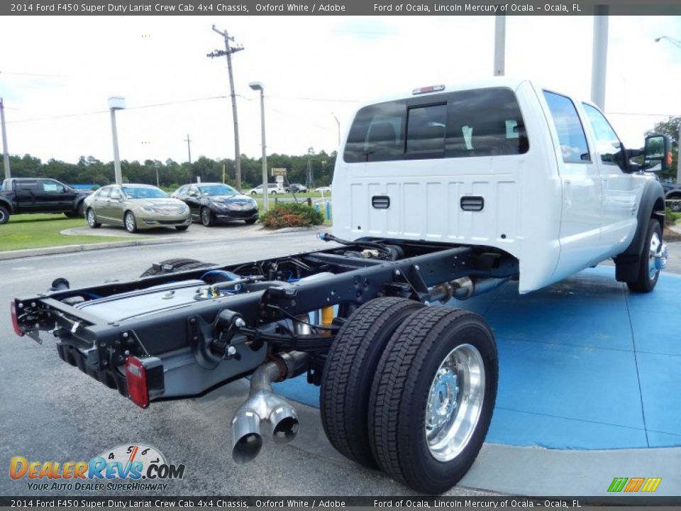 Oxford White 2014 Ford F450 Super Duty Lariat Crew Cab 4x4 Chassis Photo #3