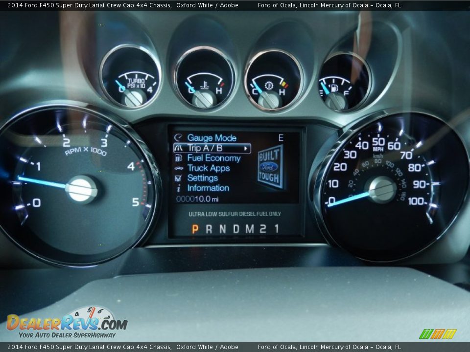 2014 Ford F450 Super Duty Lariat Crew Cab 4x4 Chassis Gauges Photo #9