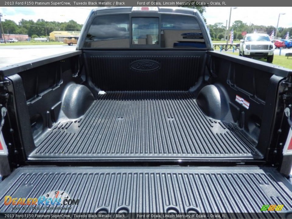2013 Ford F150 Platinum SuperCrew Tuxedo Black Metallic / Black Photo #4