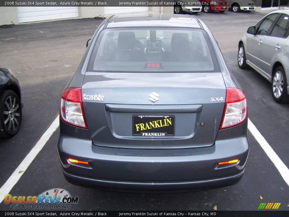 2008 Suzuki SX4 Sport Sedan Azure Grey Metallic / Black Photo #3