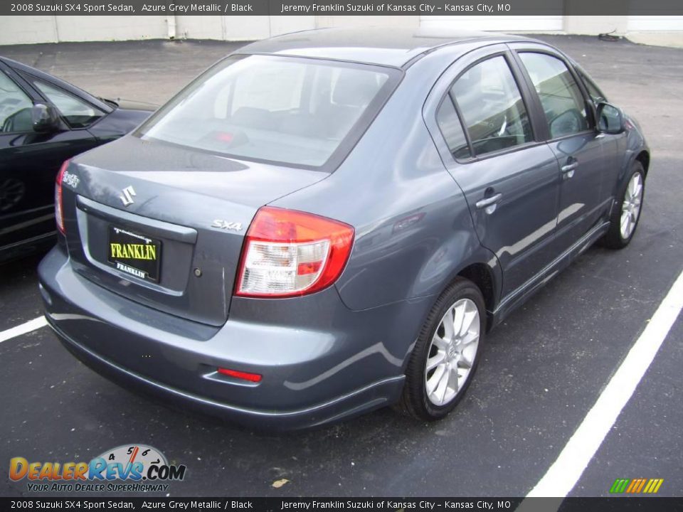 2008 Suzuki SX4 Sport Sedan Azure Grey Metallic / Black Photo #4