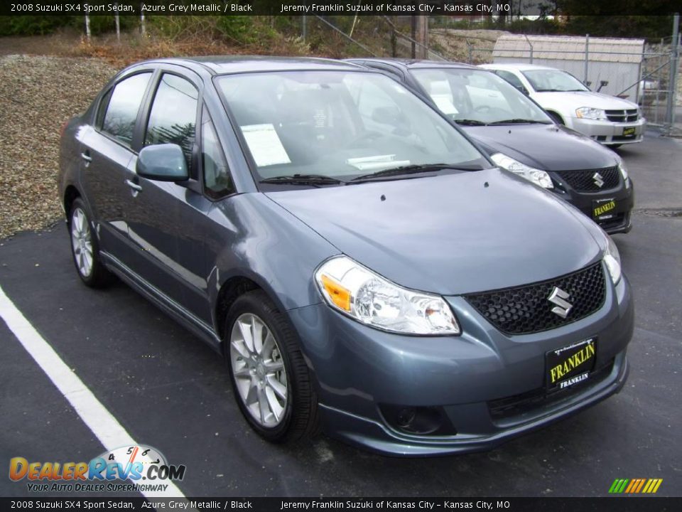 2008 Suzuki SX4 Sport Sedan Azure Grey Metallic / Black Photo #5