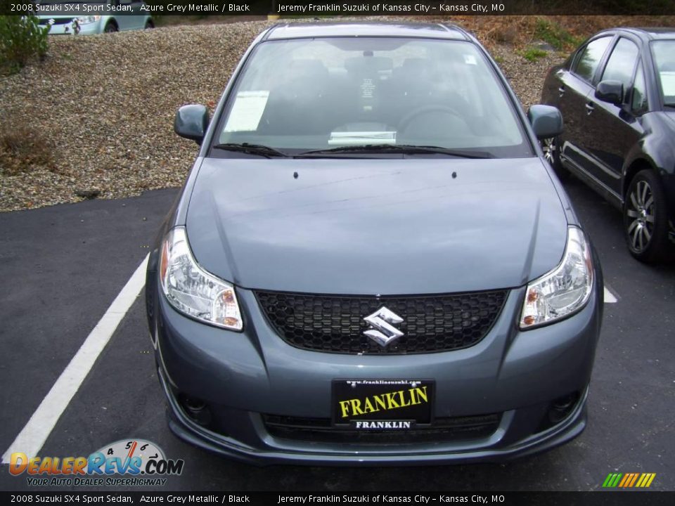 2008 Suzuki SX4 Sport Sedan Azure Grey Metallic / Black Photo #6