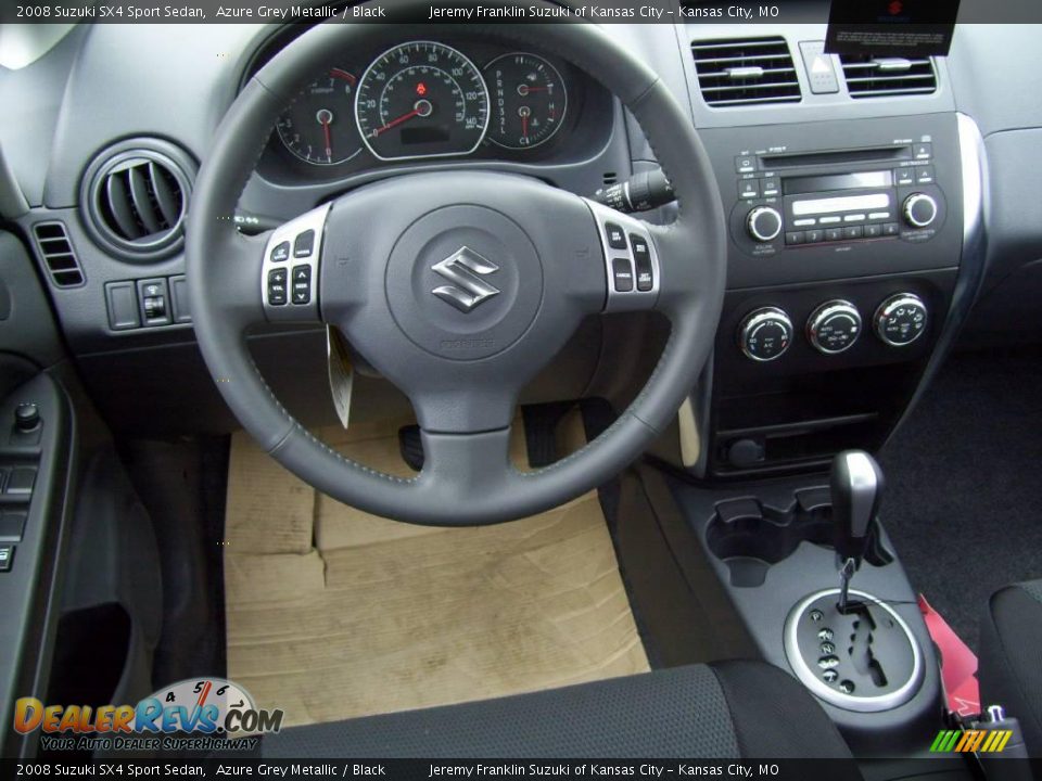 2008 Suzuki SX4 Sport Sedan Azure Grey Metallic / Black Photo #9