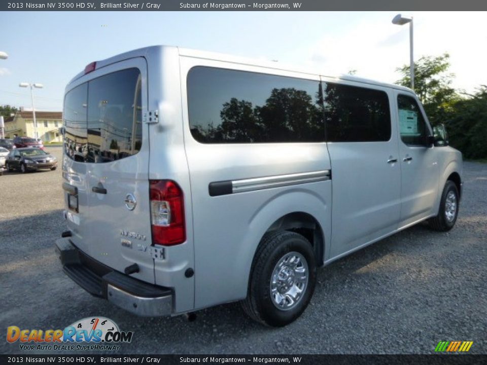 2013 Nissan NV 3500 HD SV Brilliant Silver / Gray Photo #7