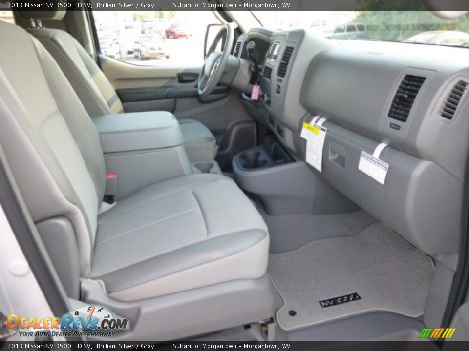 Gray Interior - 2013 Nissan NV 3500 HD SV Photo #10