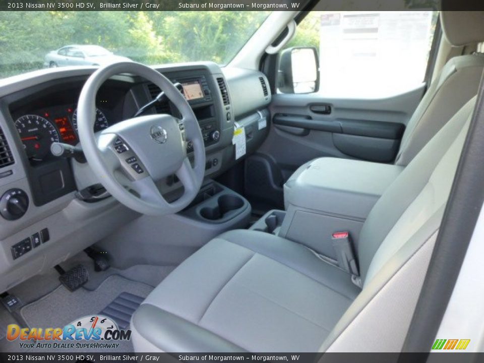 Gray Interior - 2013 Nissan NV 3500 HD SV Photo #16