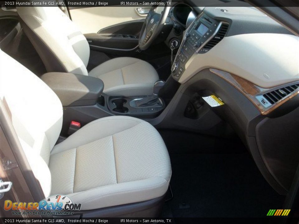 Front Seat of 2013 Hyundai Santa Fe GLS AWD Photo #17