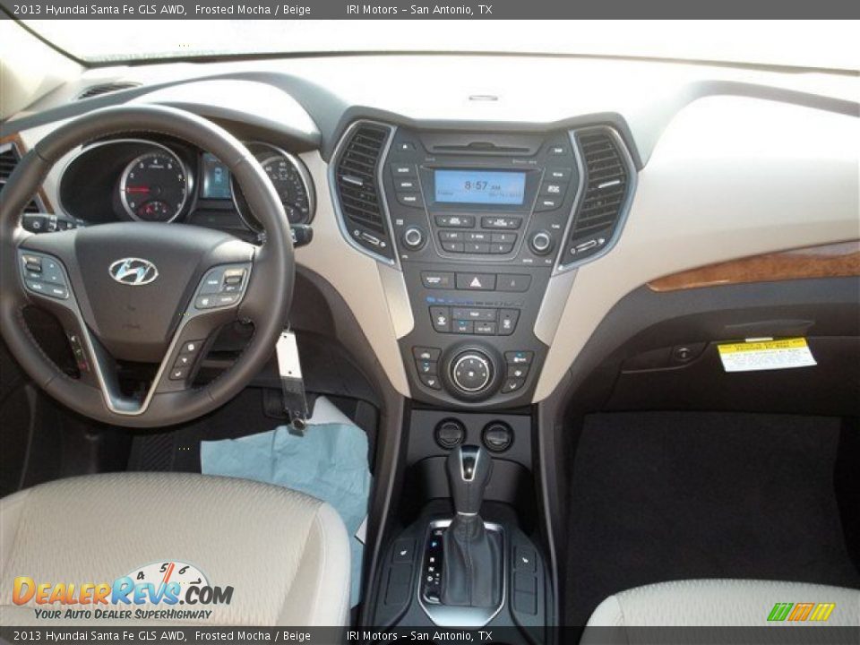 Dashboard of 2013 Hyundai Santa Fe GLS AWD Photo #18