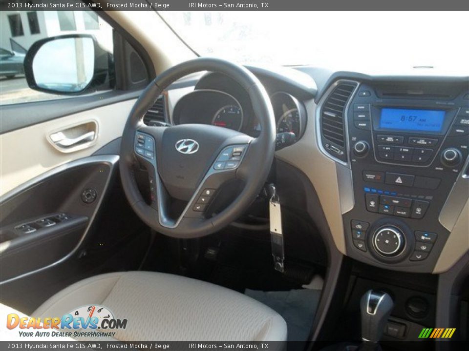 2013 Hyundai Santa Fe GLS AWD Frosted Mocha / Beige Photo #20