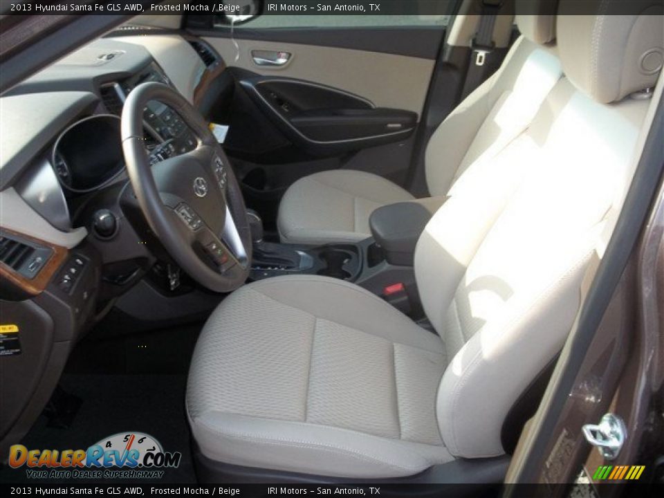 Front Seat of 2013 Hyundai Santa Fe GLS AWD Photo #23