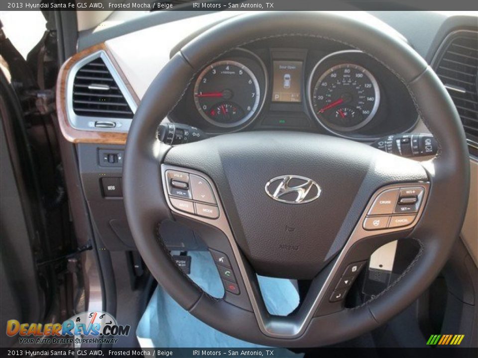 2013 Hyundai Santa Fe GLS AWD Steering Wheel Photo #30