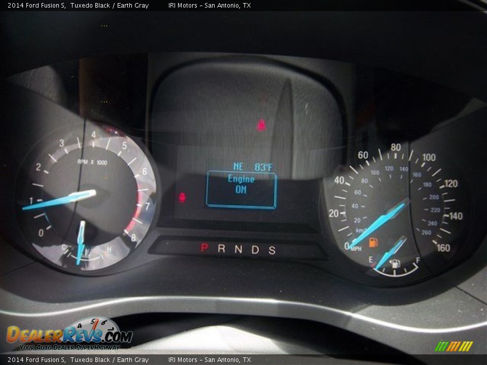 2014 Ford Fusion S Tuxedo Black / Earth Gray Photo #17