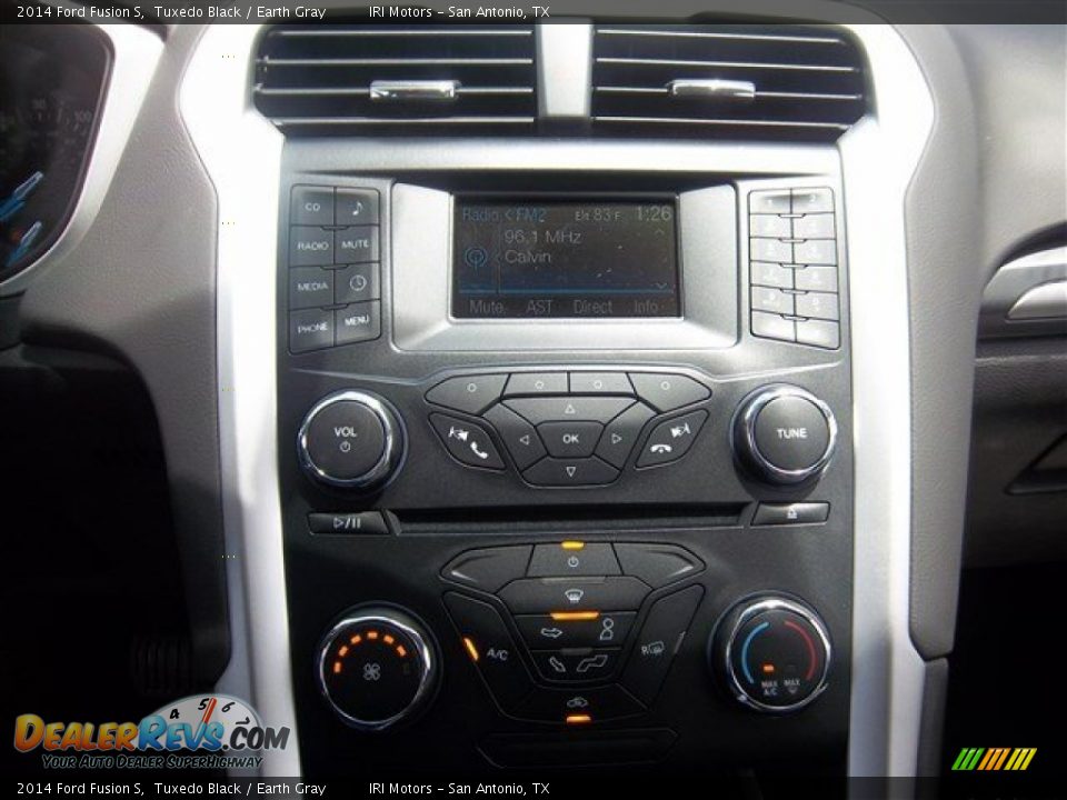 2014 Ford Fusion S Tuxedo Black / Earth Gray Photo #19