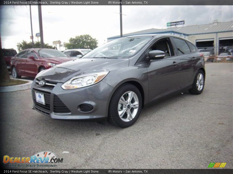 2014 Ford Focus SE Hatchback Sterling Gray / Medium Light Stone Photo #1