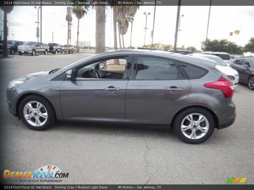 2014 Ford Focus SE Hatchback Sterling Gray / Medium Light Stone Photo #2