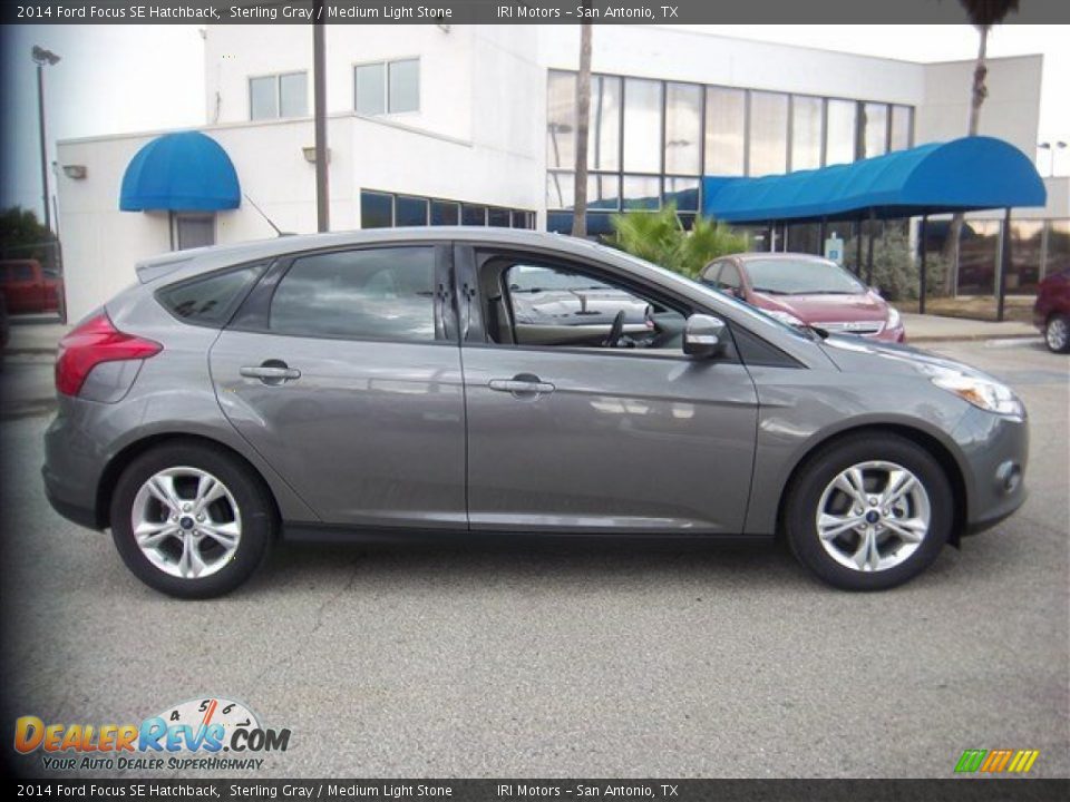 2014 Ford Focus SE Hatchback Sterling Gray / Medium Light Stone Photo #6