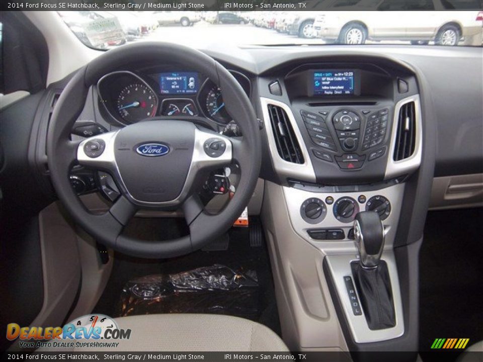 2014 Ford Focus SE Hatchback Sterling Gray / Medium Light Stone Photo #13