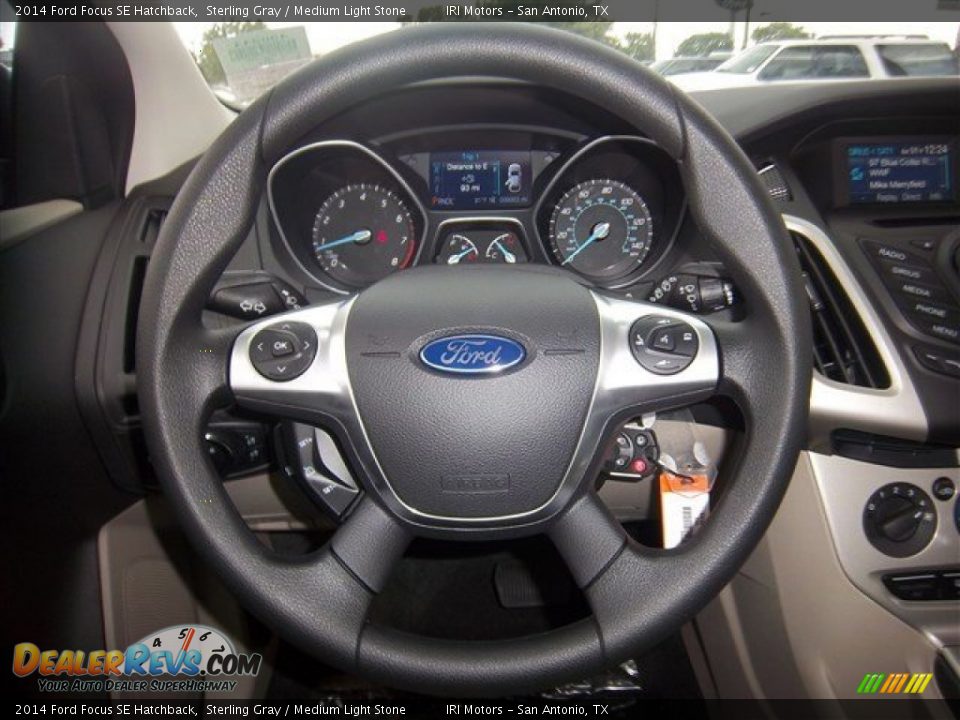 2014 Ford Focus SE Hatchback Sterling Gray / Medium Light Stone Photo #14
