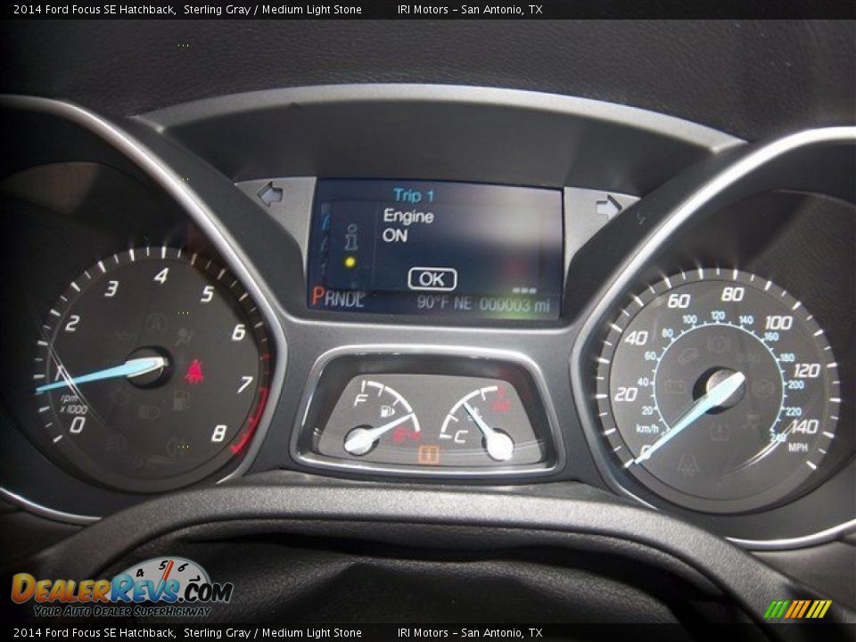 2014 Ford Focus SE Hatchback Sterling Gray / Medium Light Stone Photo #19