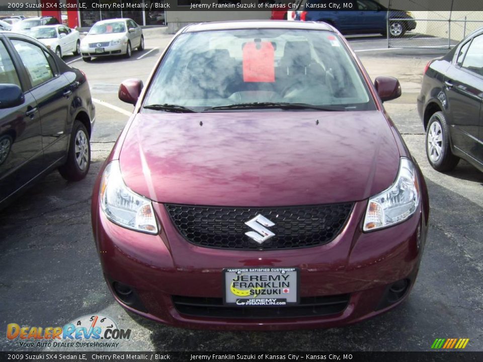 2009 Suzuki SX4 Sedan LE Cherry Red Metallic / Black Photo #6