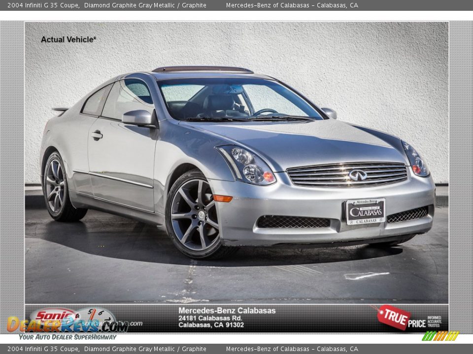 2004 Infiniti G 35 Coupe Diamond Graphite Gray Metallic / Graphite Photo #1
