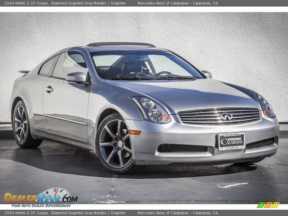 2004 Infiniti G 35 Coupe Diamond Graphite Gray Metallic / Graphite Photo #11