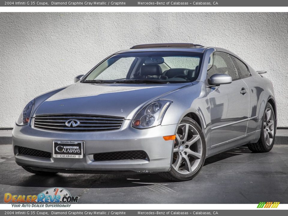 2004 Infiniti G 35 Coupe Diamond Graphite Gray Metallic / Graphite Photo #12