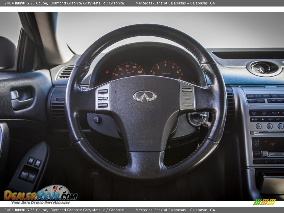 2004 Infiniti G 35 Coupe Diamond Graphite Gray Metallic / Graphite Photo #14