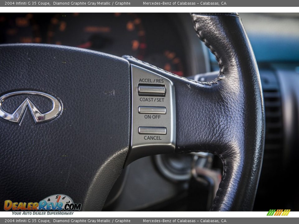 2004 Infiniti G 35 Coupe Diamond Graphite Gray Metallic / Graphite Photo #15
