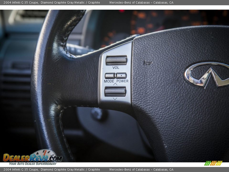 2004 Infiniti G 35 Coupe Diamond Graphite Gray Metallic / Graphite Photo #16