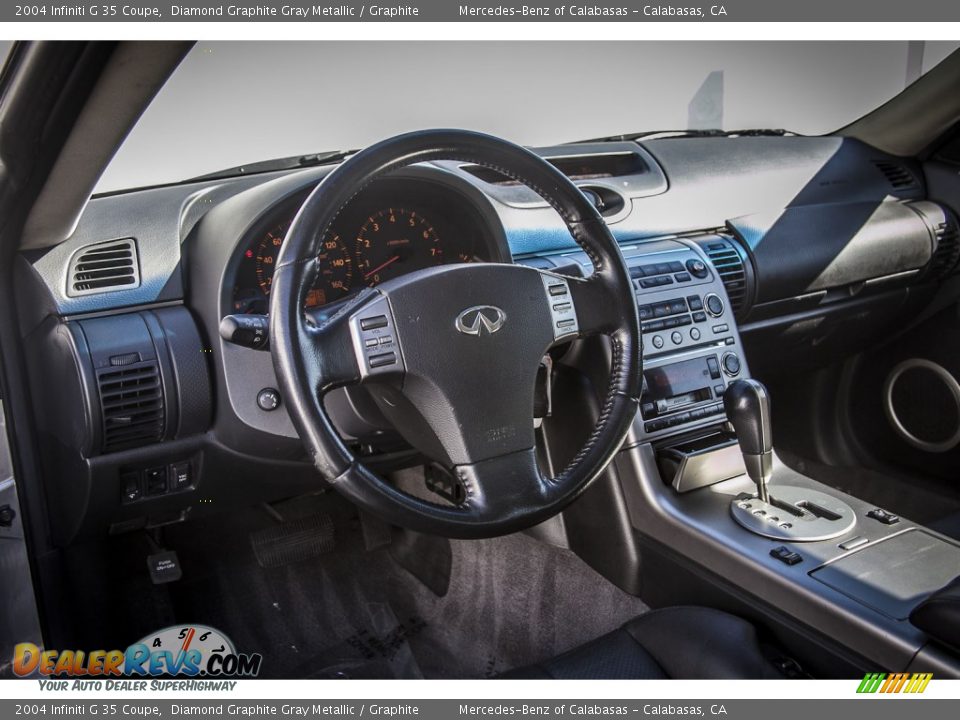 2004 Infiniti G 35 Coupe Diamond Graphite Gray Metallic / Graphite Photo #17