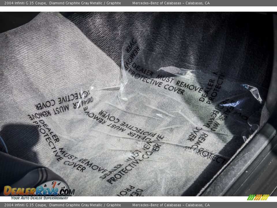 2004 Infiniti G 35 Coupe Diamond Graphite Gray Metallic / Graphite Photo #22