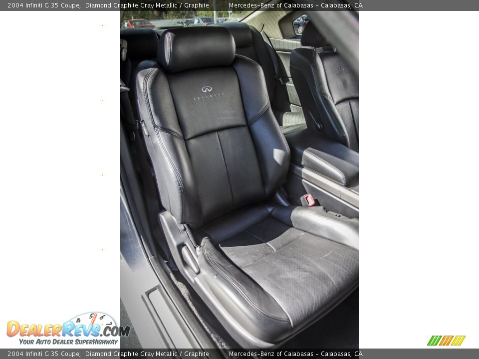 2004 Infiniti G 35 Coupe Diamond Graphite Gray Metallic / Graphite Photo #24