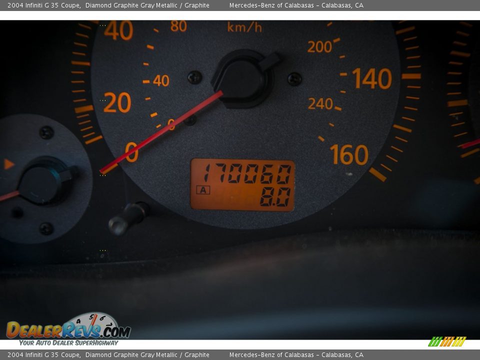 2004 Infiniti G 35 Coupe Diamond Graphite Gray Metallic / Graphite Photo #30