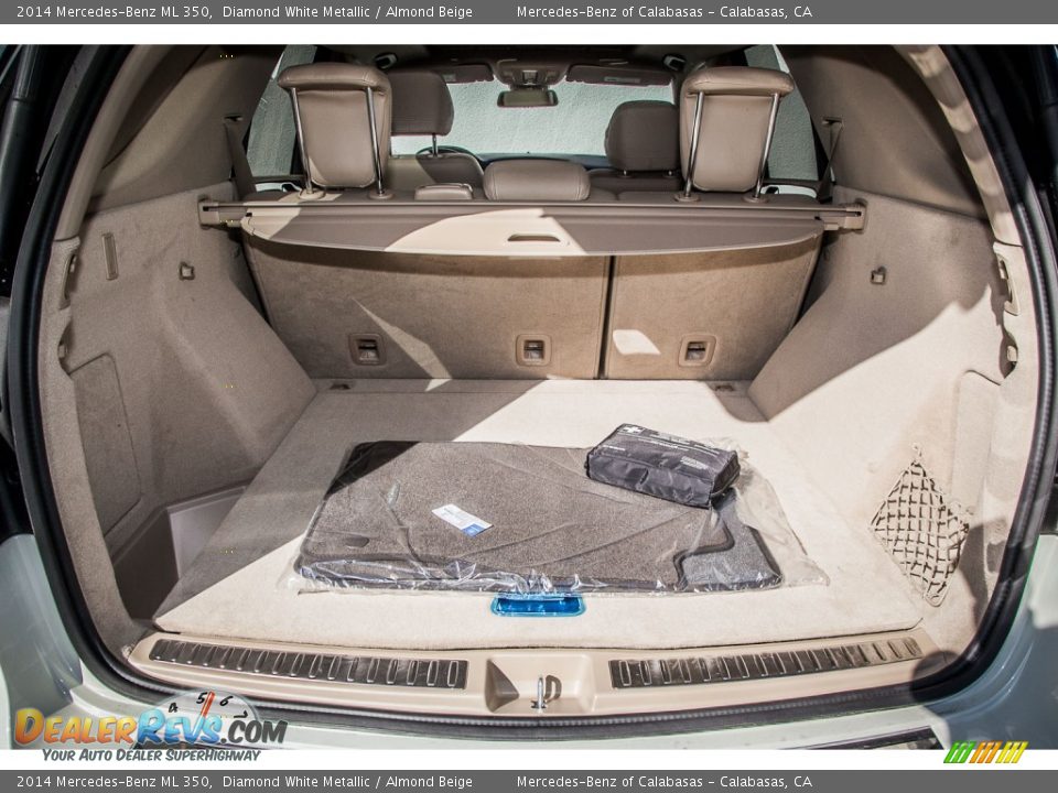 2014 Mercedes-Benz ML 350 Diamond White Metallic / Almond Beige Photo #4