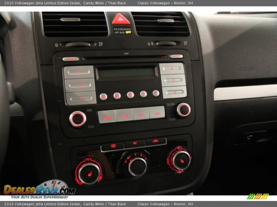2010 Volkswagen Jetta Limited Edition Sedan Candy White / Titan Black Photo #8