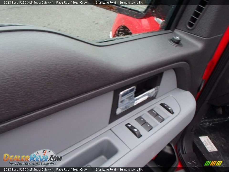 2013 Ford F150 XLT SuperCab 4x4 Race Red / Steel Gray Photo #15