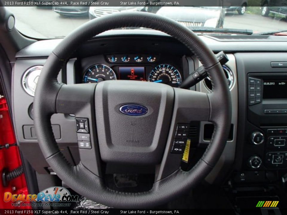 2013 Ford F150 XLT SuperCab 4x4 Race Red / Steel Gray Photo #20