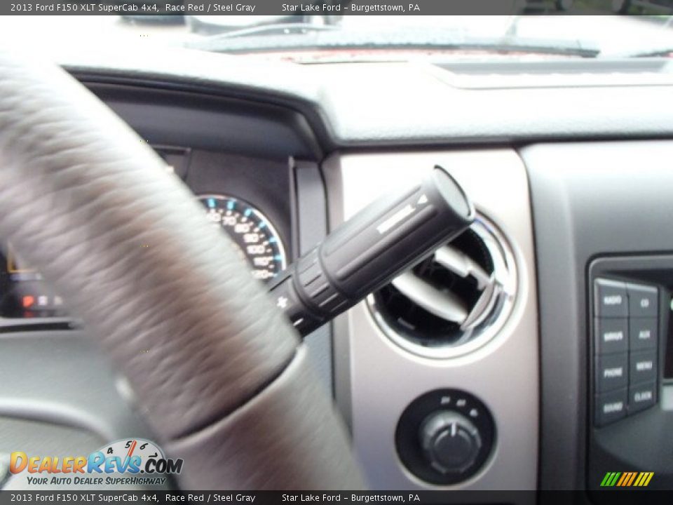 2013 Ford F150 XLT SuperCab 4x4 Race Red / Steel Gray Photo #23