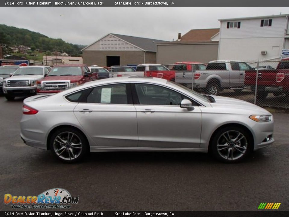 Ingot Silver 2014 Ford Fusion Titanium Photo #4