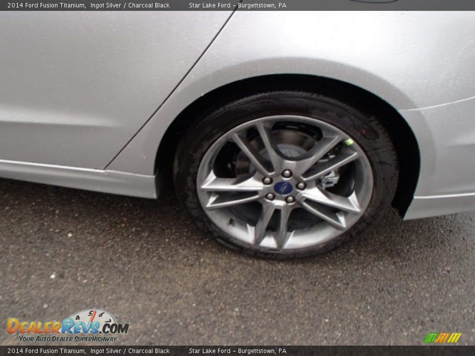 2014 Ford Fusion Titanium Ingot Silver / Charcoal Black Photo #9