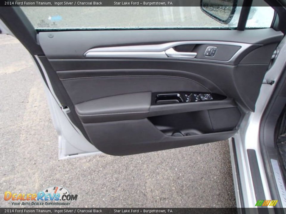 2014 Ford Fusion Titanium Ingot Silver / Charcoal Black Photo #11
